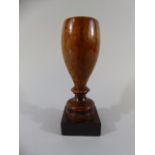 A 19th Century Rosewood Treen Snuff Mortar.