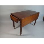 A Victorian Pembroke Mahogany Drop Leaf Table,