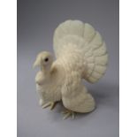 A Late 19th Century Ivory Study of a Turkey. 8.