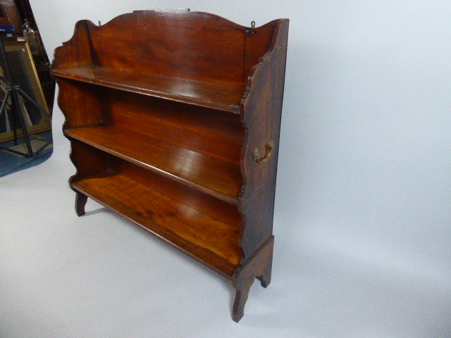 An Early 19th Century George IV Mahogany Waterfall Bookcase with Three Shelves and Shaped Sides - Image 2 of 2