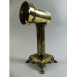 An Interesting 19th Century Scientific Brass Lens on Stand.