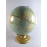 A Mid 20th Century American 9 Inch Terrestrial Globe by George F Cram. Indianapolis.