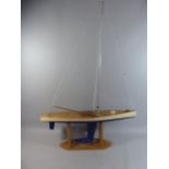 A 1960's/70's Marblehead Racing Pond Yacht Designed By Vic Smee.