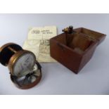 A Late 19th Century Mahogany Cased Portable Air Meter by Lownes, No 1002,
