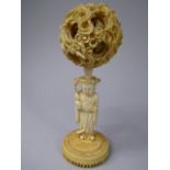 A 19th Century Japanese Ivory Eight Layer Puzzle Ball,