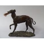 A Good French Bronze Desk Top Novelty Stamp Holder,