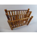 A Two Division Bamboo Letter Rack,