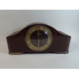 An Edwardian Mahogany Mantle Clock,