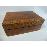 A Late 19th Century Inlaid and Banded Ladies Work Box,
