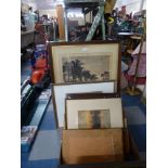 A Box Containing Thirteen Various Pictures, Prints,