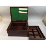 A Late 19th Century Work Box with Fitted Removable Tray,
