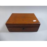 A Late Victorian Mahogany Writing Slope,