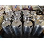 A Collection of Twelve Old Hall Stainless Steel Coffee Pots