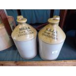 Two Stoneware Jars for Mills, George Hotel,