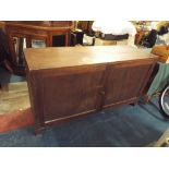 A Stained Pine Side Cabinet,
