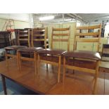 A Set of Four 1970's Dining Chairs