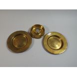 Two Brass Trench Art Dishes,