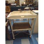 A Two Tier Trolley with Butlers Tray Top,