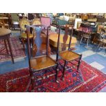 A Good Pair of Early/mid 19th Century Elm Side Chairs,