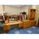 A Meredew Dressing Table, Three Drawer Chest,