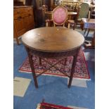 An Edwardian Circular Topped Mahogany Occasional Table,