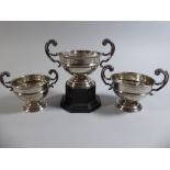 A Collection of Three Silver Angling Trophies for 1933 and 1938