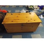 A Modern Pine Storage Box,