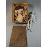 A Reproduction Reproduction Ceramic Dolls Head and Hands,