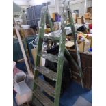 A Vintage Five Step Step Ladder