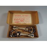 Two Tortoiseshell and Mother of Pearl Miniature Instruments,