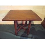 A Small Carved Oak Occasional Table,