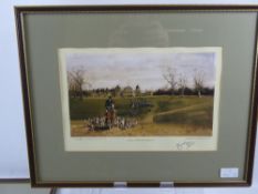 Two Michael Lyne Prints, depicting the Beaufort Hunt, limited edition 28/100 and 69/300, approx 35 x