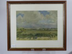 A Signed Lionel Edwards Print depicting "The Rockwood Harriers at Broadstones Ingbirchworh" 1945,