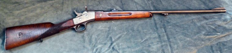 A Remington Rolling Block Carbine, 1864 Model .32CF, the carbine has a part octagonal 26" barrel