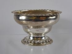 A Solid Silver Scotch Sugar Bowl, the bowl having pie crust edge and base, Edinburgh hallmark dd