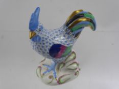 A Porcelain Herend Hungary Cockerel, nr 5032, approx 14 cms