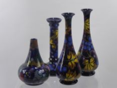 A Quantity of Royal Stanley Ware 'Jacobean' Pottery, including a tea pot, stem vase, candle stick, a