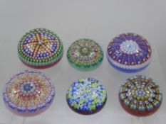 A Miscellaneous Quantity of Five Perthshire Paper Weights, including 1987, 1988 x 2. 1989 and
