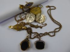 Miscellaneous Costume and Other Jewellery, including blue and white stone ring, yellow stone ring,