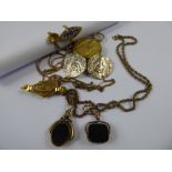 Miscellaneous Costume and Other Jewellery, including blue and white stone ring, yellow stone ring,