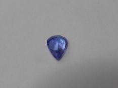 A Single Tear Shaped Blue Tanzanite, 2.35 ct, 10.03 x 7.80 x 4.79mm