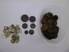 Miscellaneous GB and Other Coins, including 1797 Cartwheel Penny, Birmingham Mining Corp Token, 1797