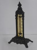 A Victorian Ivory Desk Barometer, approx 16 cms h