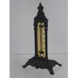 A Victorian Ivory Desk Barometer, approx 16 cms h