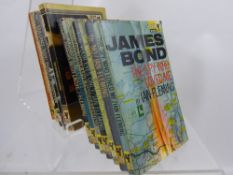 A Miscllaneous Collection of James Bond Title Books including: Dr No, Casino Royale, Man With The