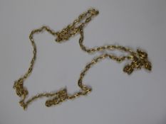 A Lady's 9ct Gold Necklace, approx 62 cms length, approx 11.2 gms
