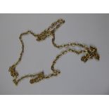 A Lady's 9ct Gold Necklace, approx 62 cms length, approx 11.2 gms