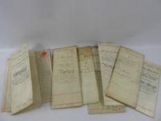 A Miscellaneous Collection of 19th and 20th Century Indentures (Mainly Mortgages) on vellum, a 18 in