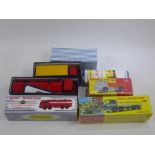 Four Die Cast Dinky Supertoys, including 'Leyland Octopus Tanker' (boxed); 'Heinz Guy Van 920' (