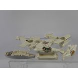 Quantity of Crested China relating to WWI Aerial and Naval Conflict, including Shelley China '